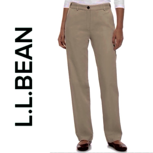 L.L. Bean Plus Size Wrinkle Free Pants - Picture 1 of 8